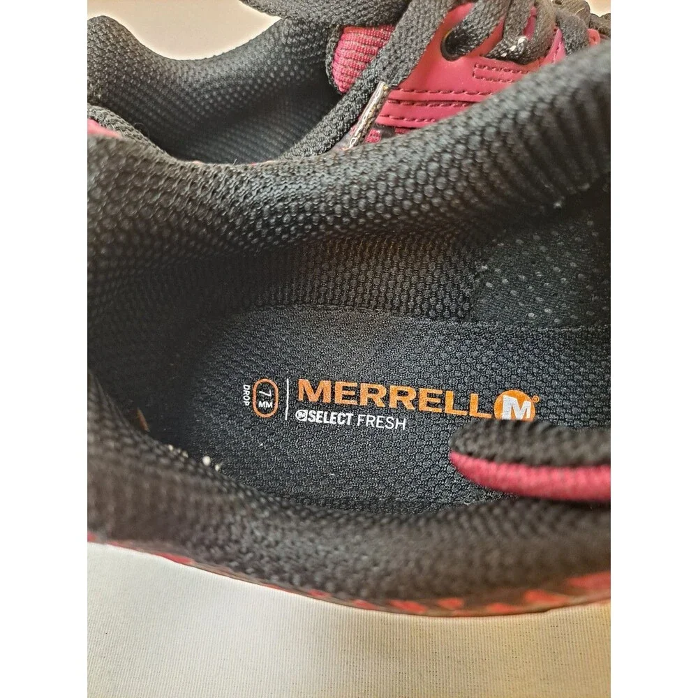 Merrell All Out Crush Trail Running Shoes Womens Size 8.5 Tough Mudder Beet Red